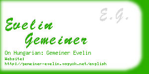 evelin gemeiner business card